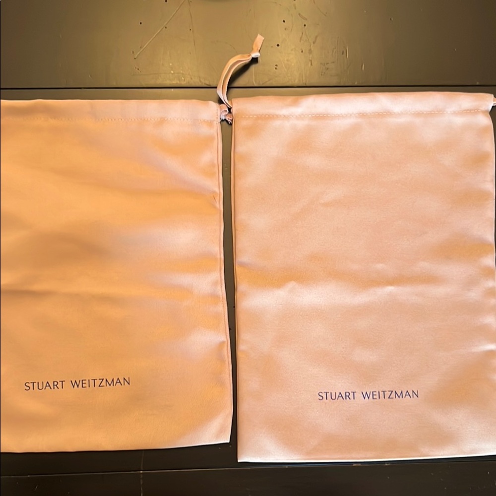 Set of 2 Stuart Weitzman Dust Bags 14.5" x 10.5"  14" x 11"